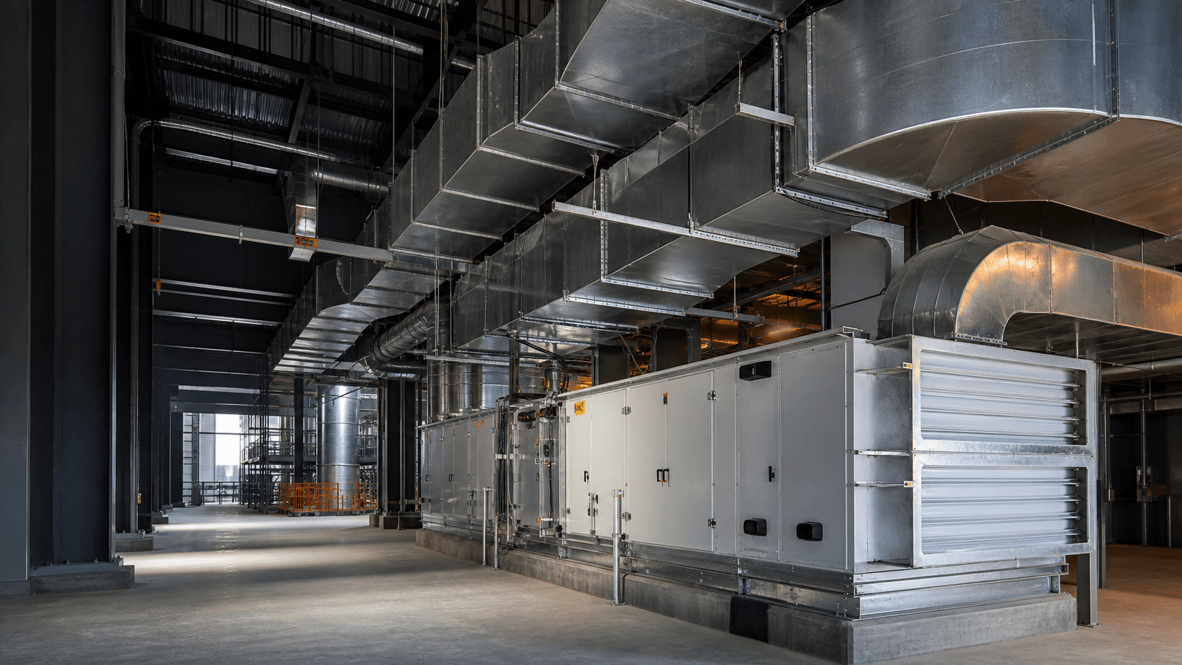Commercial air-side plant and installed ductwork
